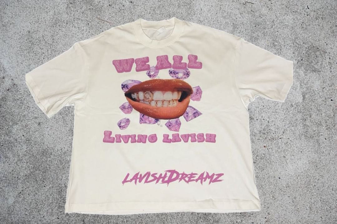 "White" We All Living Lavish Shirt